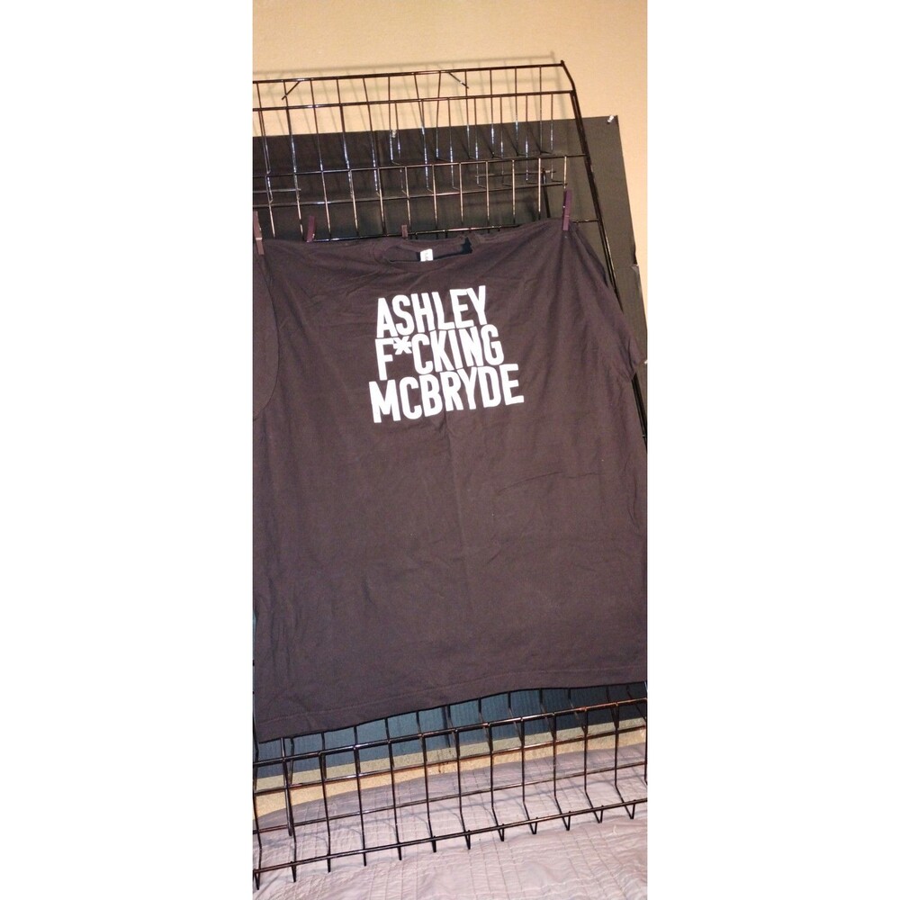 Tultex Black Ashley McBryde Graphic Print Crew Neck Cotton Tee XXXL